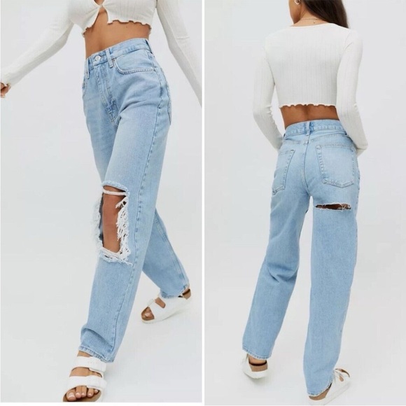 Womens BDG Urban Outfitters High Rise Baggy Jeans - Picture 1 of 8